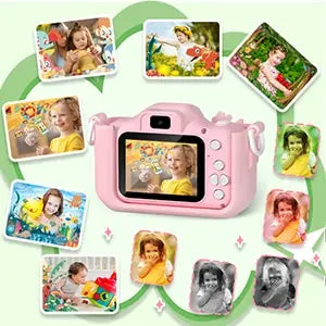 Cámara digital para niños de 1080P HD, cámara de vídeo de 2 pulgadas con funda de silicona, ideal para Navidad y cumpleaños.