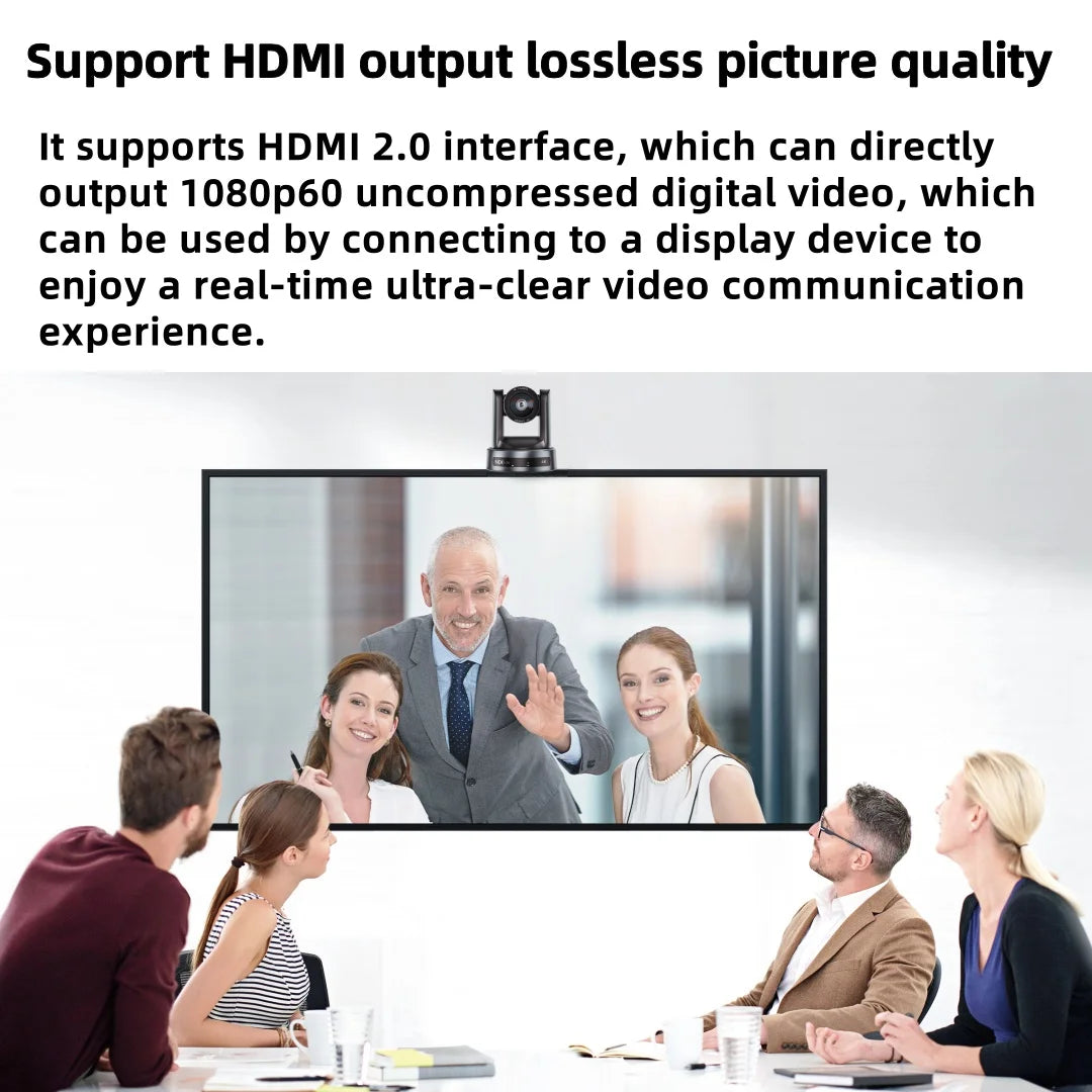 4K/1080P SDI NDI PTZ Camera 10X/20X Optical Zoom, HDMI/USB/POE | IP Live Streaming Camera for Church/Meeting/Broadcast (Youtube)
