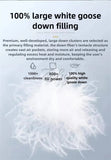 High Grade 100% White Goose Down Quilt Winter Warm Feather Duvet Queen King Cozy Lightweight 3D Bread Comforter Pinch Pleated