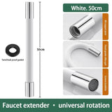 Extensor de grifo de gel de sílice giratorio de 360°, flexible y flexible, para fregadero de baño, extensor universal contra salpicaduras, accesorios de cocina