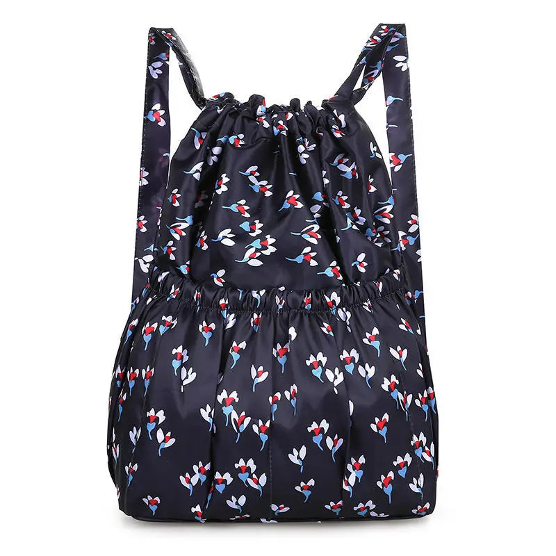 Nylon Bundle Pocket Backpack Women's Outdoor Sports Bag Mommy Large Capacity Backpack