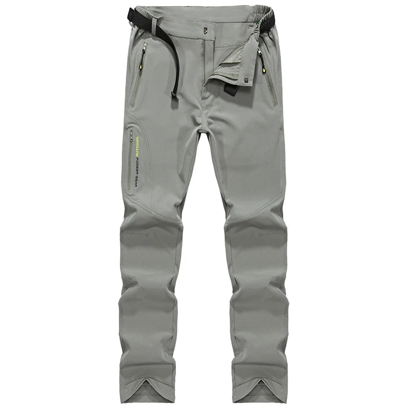 LNGXO Hiking Pants Men Quick Dry Trekking Camping Climbing Running Outdoor Rain Pants Stretch Breathable Elasticity Trousers Men