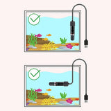 USB Mini Aquarium Heating rod for Small Fish Tank 26°C Constant Temperature Aquarium Heater Submersible Thermostat Heater 10W