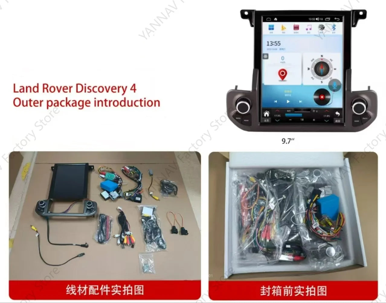 Android 14 For Land Rover Discovery 4 LR4 2009-2016 Car Radio Automotive Multimedia Tesla Screen Carplay Auto Bluetooth GPS 4G