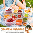 Kitchen Food Containers 12pcs-set,BPA FREE Lunch Box Sugar Cereals Storage Container