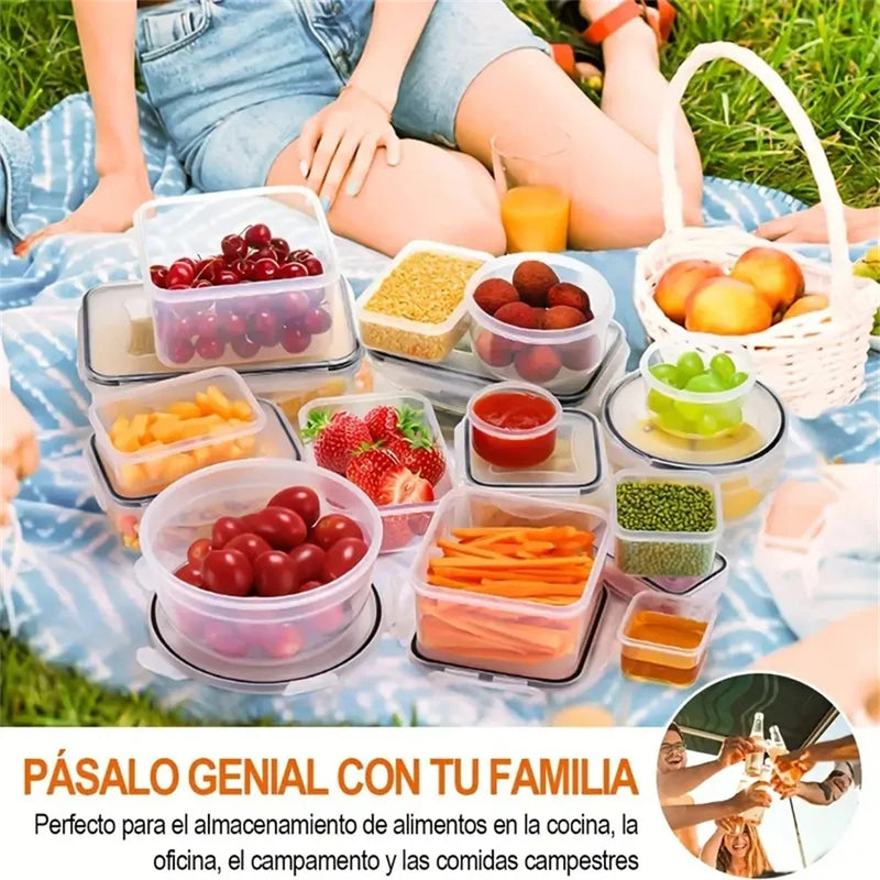 Kitchen Food Containers 12pcs-set,BPA FREE Lunch Box Sugar Cereals Storage Container