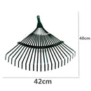 Realmote Rake 22 Toothed Rake Dead Leaf Rake Steel Wire Garden Gardening Tools Agriculture