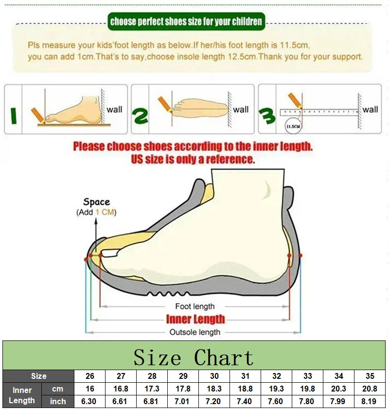 Kids Casual Sport Shoes Boys Fashion Cartoon Print Training Shoes Children's Anti-slip Sneakers Student Pu Leather Outdoor Shoes