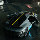 Children's alloy car model, boy simulation, openable car model, toy car, internet famous new ornament