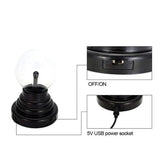 3/4/5/6 Inch Magic Plasma Ball Lamp LED Atmosphere Night Light Only Touch Sensitive Glass Plasma Light Bedroom Decor Kids Gifts