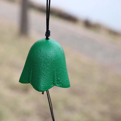 Japanese Wind Chimes Cast Iron Feng Shui Wind Bells Good Luck Hanging Pendant Indoor Outdoor Temple Home Garden Decoration