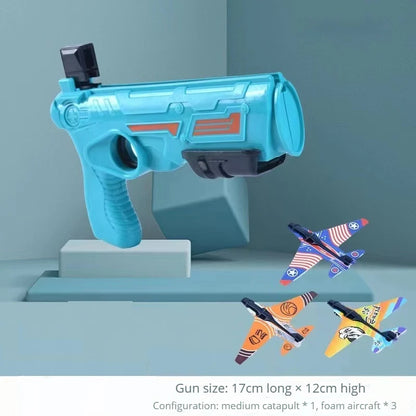 Lanzador de aviones de juguete para niños, divertido avión de espuma para exteriores, juguete interactivo entre padres e hijos, juguete volador deportivo para niños, regalo