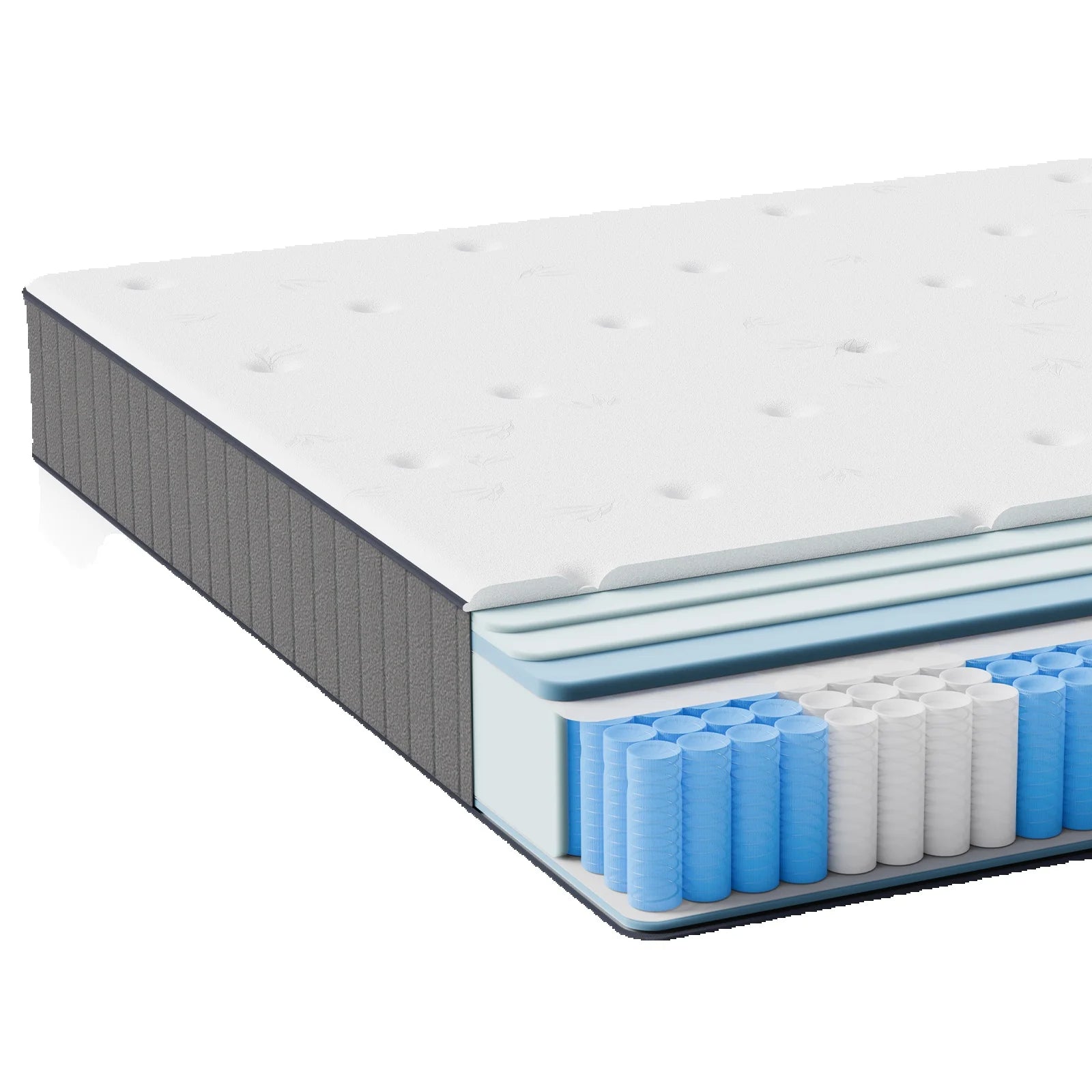 Pocket spring core mattress 180 × 200 × 25cm H3 - 7 zones with diatom foam & orthopedic support