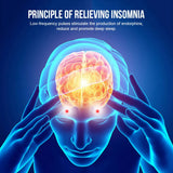 Masajeador de cabeza eléctrico para aliviar el dolor de cabeza y la migraña. Terapia para aliviar el insomnio y la migraña. Máquina de recarga para la relajación de la cabeza. Cuidado de la salud.