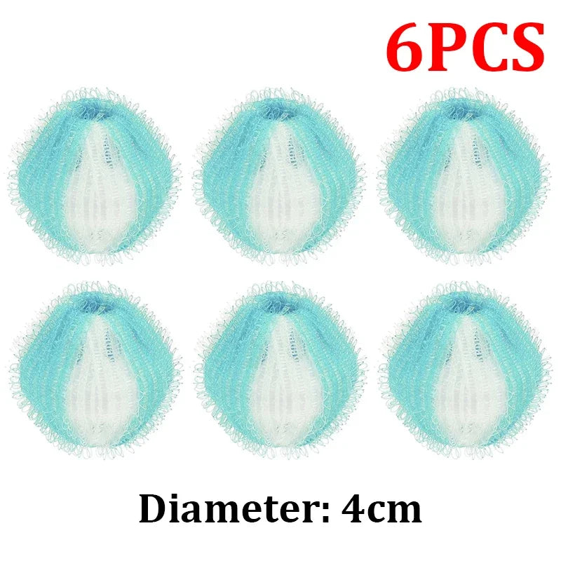 Washing machine lint ball, hair filter, floating lint remover, catcher, reusable dirty collection, cleaning balls, 12 pcs, 6pcs