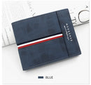 2023 New Short Men Wallets Slim Card Holder Male Purses Luxury PU Leather Coin Pocket High Quality Small Men's Wallet