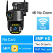 LS VISION 10K Outdoor WiFi Camera 20X Zoom Three Screen CCTV External IP Cam 20MP Security Ai Tracking Video Surveillance Camera