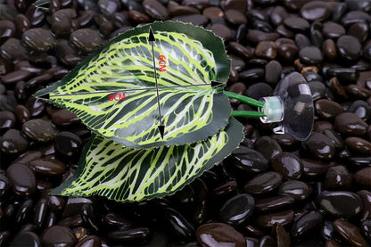 1pcs Fish Tank Artificial Leaf fish rest bed decor Aquarium Decoration Floating Bed Leaf Hammock FightingPerch Betta Spawning
