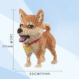 KNEW BUILT DIY Capybara Pen Holder Micro Mini Building Block Toy-Perfect for Students,Easy Assemble,Ideal Holiday Gift for Kids