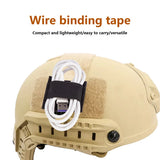 Tactical Headset Wire Harness Strap Elastic Organizer Headset Wire Harness Hook Loop Sticker Helmet Vest Accessories