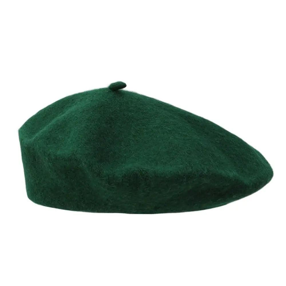 Fashion Warm Winter Wool Berets Hat Retro Solid Color French Artist Hat All Matched Elegant Plain Cap Lady