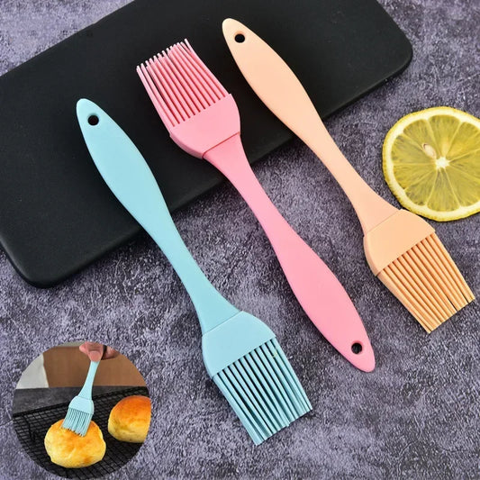 Escova resistente ao calor do óleo do silicone para o barbecue, cozinhando ferramentas para o molho de tempero, bolo, pão, manteiga, ovo, cozinha home