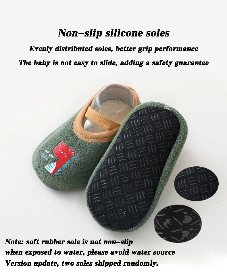 Baby Non-slip Socks Children Indoor Warm Floor Shoes Boys and Girls Toddler Shoes Amusement Park Kindergarten Non-slip