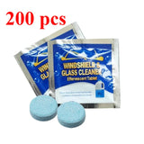 Pastillas limpiaparabrisas concentradas, líquido lavaparabrisas efervescente, pastillas de limpieza sólidas para ventanas de coche 