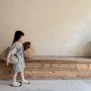 2pcs Summer Baby Clothes Set Children Boy Girl Cartoon Bear T-shirts and Shorts Suit Kid Casual Top Bottom Outfits Tracksuits