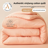 100% Cotton Filled Super Soft Autumn Winter Quilt Lightweight Fluffy Warm Duvets Core Grade A Comfort Quilted Double Comforter