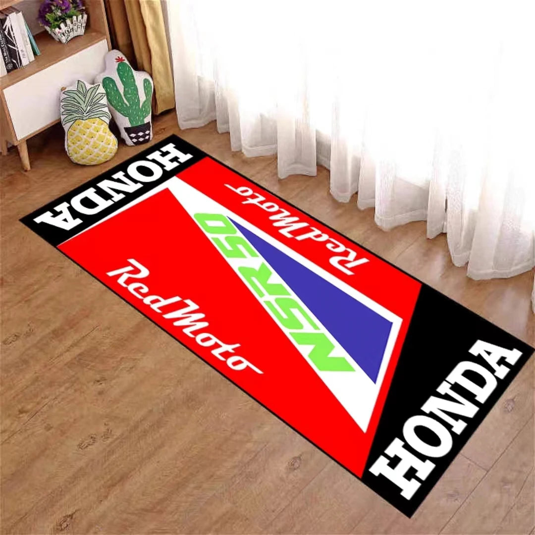 HONDA Motorcycle Carpet Garage Mat Racing Cool Moto Display Motorcycle Display Mat Anti-slip Home Decoration Living Room Rug