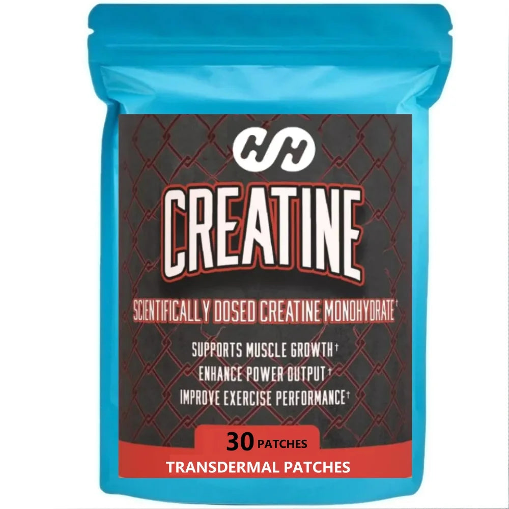Creatine Monohydrate Muscle Growth Extreme Transdermal Patchs Testosterone Booster Anabolic Steroids High Dose 30 Patches