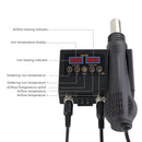 Soldering Station Digital Temperature Adjustable 2 in 1 SMD Solder Iron Hot Air Heat Gun Welding Rework For PCB IC Repair Tools