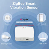 Tuya ZigBee Vibration Detector Smart Life App Monitor remote Security Protection Zigbee Sensor Motion Shock Alarm Need Gateway