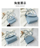 PU Versatile and Fashionable Portable Small Square Bag Single Shoulder Crossbody Bag Luxury Designer Handbag Women's Bags