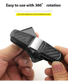 80-degree Rotating Multi-functional Car Eyeglass Storage Clip Bidirectional Automobile Eyeglass Clip Holder for Easy Access