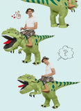 Animal Cartoon Riding T-Rex Inflatable Costume Nursery Kids Dinosaur Role-Playing Game Adult Kids Chasing Game Birthday Gift