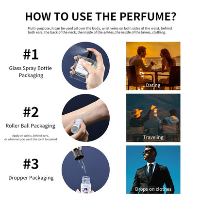 Charming perfume for men Cologne for Men Perfume Man 50ml  with Unique Scent Formula Pheromone Perfume Attract Women