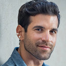 1 par/6 pares de brincos magnéticos de aço inoxidável para homens e mulheres, brincos de argola com clipe em aço sem piercing CZ para todas as idades