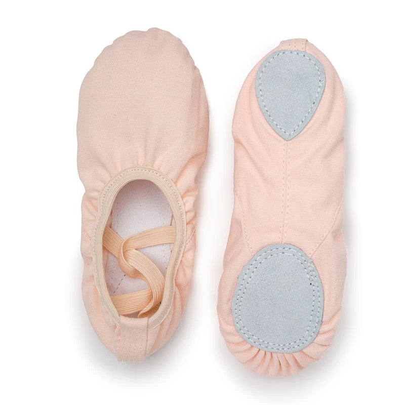 Women Ballet Shoes Girls Dance Slippers Sole Divided Gymnastics Yoga Dance Shoes Canvas Children Adult Ballerina Shoes