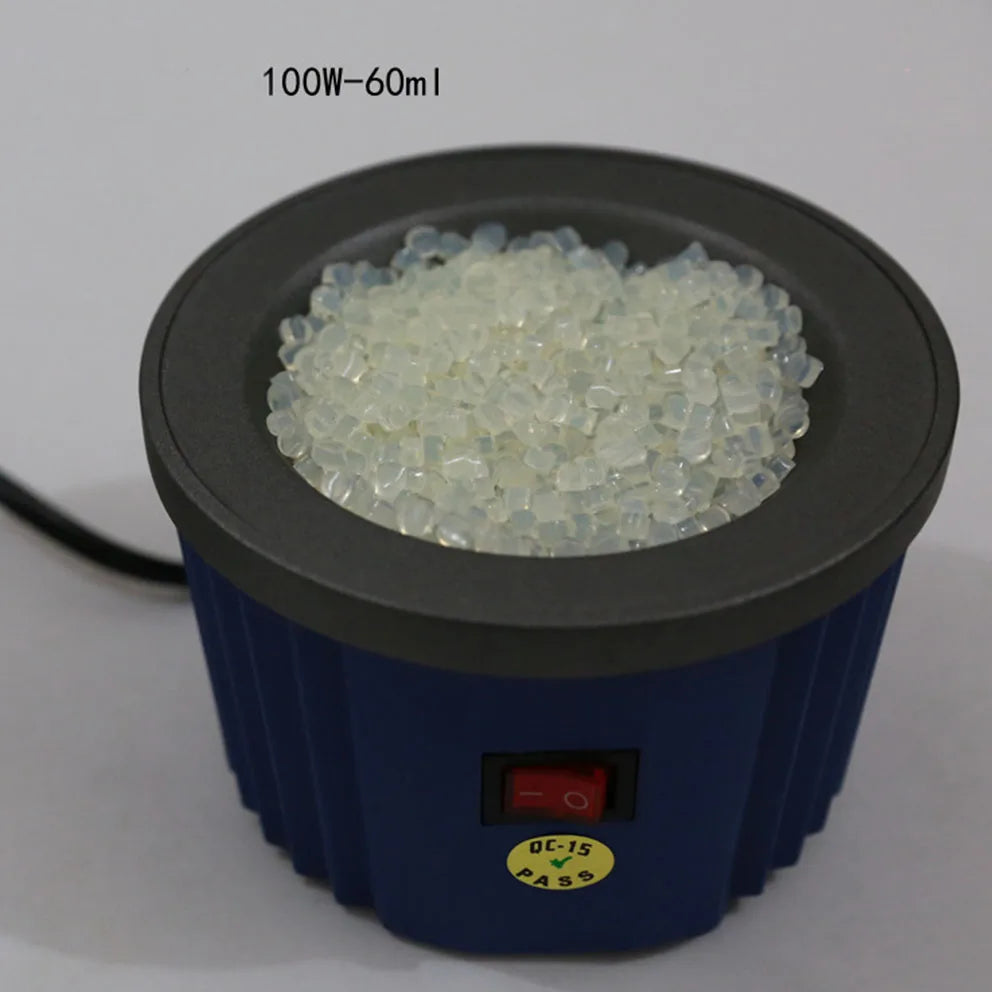 Alta qualidade queratina cola pote, Fogão de cola com temperatura constante, Pré-ligado queratina extensão do cabelo e cola grânulos, 100W
