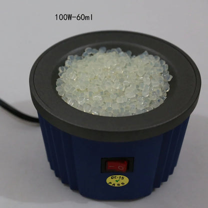 Alta qualidade queratina cola pote, Fogão de cola com temperatura constante, Pré-ligado queratina extensão do cabelo e cola grânulos, 100W
