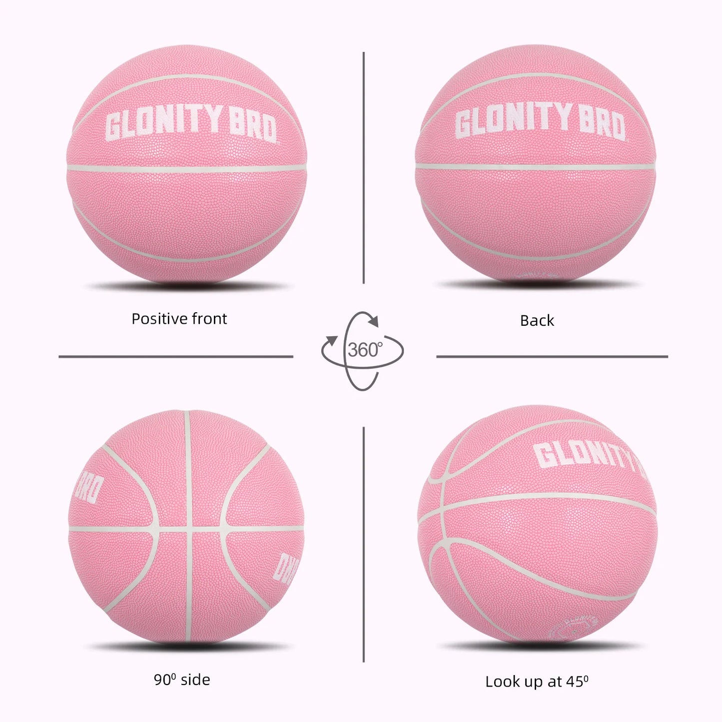 Women's Basketball Size 5,6,7 Pink Official Competition Child Basketball Indoor Outdoor Standard Ball PU Non-slip Wear-resistant