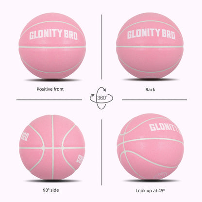 Women's Basketball Size 5,6,7 Pink Official Competition Child Basketball Indoor Outdoor Standard Ball PU Non-slip Wear-resistant