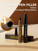Waterproof Beard Pen Filler Men Moustache Coloring Pen Beard Coloring Filling Enhancer Black Fiber Hair Beard Stuffing Pen Tool