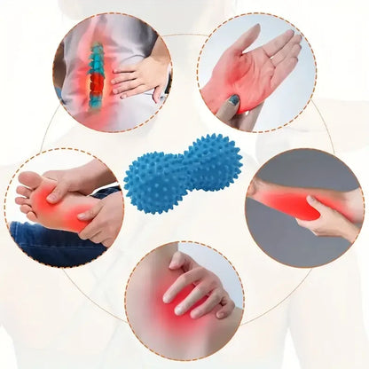 Peanut Massage Spiky Ball para Plantar Fast, treinamento, dor muscular, estresse, massageador para os pés, rolo de relaxamento, bolas miofasciais, 1pc