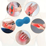 Peanut Massage Spiky Ball para Plantar Fast, treinamento, dor muscular, estresse, massageador para os pés, rolo de relaxamento, bolas miofasciais, 1pc
