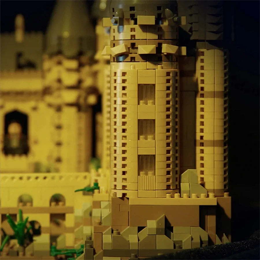 New Magic Hogwarts Castle Micro Building  Blocks Street View Architecture Creative MOC Model Kit  Kids Christmas Birthday Gifts