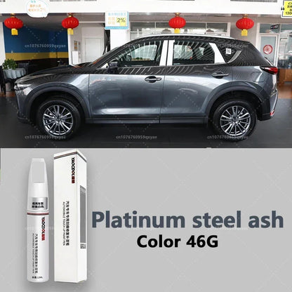 Suitable for Mazda 3, CX3, CX4, CX5, Mazda 6, Crystal Soul Dynamic Red Pearl White Clearcoat Pen, Automotive Paint Repair Set