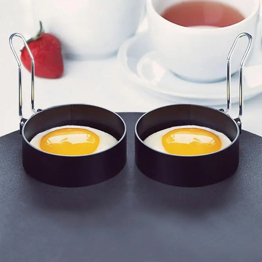 Molde de acero inoxidable para freír huevos, antiadherente, para tortitas y panqueques.